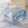 Cobertor impresso de lã de neve transfronteiriça Faleirong Coral Fleece Nuvem Mink Fleece Leite Fleece Presente de escritório Cobertor para intervalo de almoço