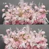 Arreglos Florales de Piso Grandes de Boda Estilo Nuevo, Decoraciones con Flores de Seda, Arreglos Florales de Eucalipto, Guía de Pasillo T-Stage Arte Floral de Boda
