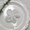 Malha Pérola Coreana Flor de Cinco Pétalas Bordada à Mão Flor de Pérola Acessórios DIY Acessórios para Headwear Bolsas Sapatos Meias Acessórios de Vestuário