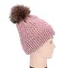 Gorro de Lana Otoño e Invierno para Mujer Todo Fósforo Tejido Baotou Mostrando la Cara Pequeño Cálido Gorro de Lana Cabeza Grande Wai Gorro Tejido