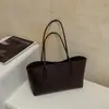 Bolso de Hombro Retro Simple Estilo Coreano para Mujer 2026 Nuevo Alta Calidad Gran Capacidad Color Sólido Personalidad Bolso Tote de Hombro Único para el Trabajo