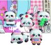 Scooter Cuentas Panda Lindo Dibujos Animados Resina Accesorios DIY Carcasa de Teléfono Horquilla Papelería Zapatos Accesorios Material