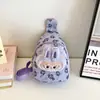 Labubu Dibujo Animado Lindo Trendy Bolso de Pecho Transfronterizo Bolso de Hombro de Nylon para Niños y Niñas de 3-6 Años Bolso Cruzado de Gran Capacidad