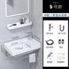 Lavabo triangular de pared de cerámica, minilavabo para apartamento pequeño, inodoro para balcón, lavabo colgante, lavabo de mano
