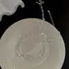 Collar Coreano de Lujo Ligero Brillante para Mujer 2026 Nuevo de Moda Colgante de Corazón de Durazno Cadena para Clavícula Cadena de Cuello