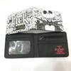 Skull JACK noite de Natal choque porta-moedas JACK carteira curta com zíper carteira carteira porta-cartões carteira