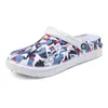 Zapatos con Agujeros para Hombre Comercio Exterior talla extra grande Verano Ligeros Zapatos Desechables Dos en Uno Outwear Moda Zapatos de Playa Pantuflas de Punta
