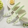 Conjunto de Facas de Frutas de Aço Inoxidável Estampado Doméstico Dormitório Faca para Cortar Melão e Frutas Combinação de Tábua de Corte Cozinha Faca para Comida de Bebê