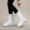Botas de Neve Femininas de Inverno Transfronteiriças Novas, Antiderrapantes e Quentes, Sapatos de Algodão Grandes do Nordeste, Sapatos de Algodão Femininos, Solas Grossas, Botas Femininas de Cano Alto