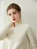 26 Outono Inverno Novo Estilo Coreano Cor Sólida Lã de Yak Básica Gola Alta Meia Camada Base Suéter de Lã Leve Luxo Suéter Puyuan