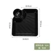Plato de plástico estilo japonés para dumplings con platillo para vinagre escurridor plato casero para dumplings postre postre plato para sushi repostería comercial al por mayor