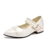 Sapatos de Princesa com Salto Alto para Meninas 2026 Novos Sapatos de Couro da Moda para Performance Infantil e Passarela para Vestidos e Saias