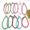 Nova Pulseira Milanês Ajustável de 3mm Pulseira de Cobre com Puxador Contas DIY Unissex Corda Vermelha Atacado