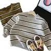 Suéter Infantil Muye Otoño e Invierno, Ropa Infantil Estilo Casual, Prendas de Punto Rayadas Versátiles Versión Coreana para Niños, Top de Moda para Bebé