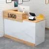 Mostrador de Bar Cajero Pequeño Simple Moderno Tienda de Conveniencia Tienda de Té de Leche Salón de Uñas Recepción Salón de Peluquería Armario de Tienda de Ropa