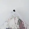 Saco de embalagem, saco de malha de cordão de poliéster, em estoque, saco de embalagem de malha de cordão, saco de malha branca, saco de armazenamento de malha