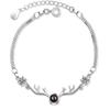 Todo el camino tu pulsera de asta proyección 100 idioma te amo micro tallado diamante femenino