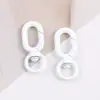 Hebilla de Colores de Alta Calidad Hebilla de Resorte Aleación Llavero Abierto Hebilla de Forma de 8 Pintada Accesorios para Joyería DIY