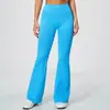 Pantalones de yoga acampanados de cintura alta sin costuras, con diseño levanta glúteos, alta elasticidad, transpirables, de secado rápido y adecuados para correr al aire libre, fitness y otras actividades deportivas.. Modelo 5112