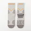 Meias de lã merino, meias esportivas profissionais para homens e mulheres, adequadas para corrida e atividades na neve, com sola felpuda, meias respiráveis e absorventes de suor de altura média