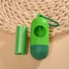 Pacote Combinado Dispenser de Cápsulas Animal de Estimação Exterior Cor Sólida Sacos de Fezes Biodegradáveis Ecológicos Portátil Sacos de Lixo para Gatos e Cachorros