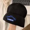 Gorro de lana con contenido de lana para otoño e invierno, con gran circunferencia de cabeza, versátil, casual, para el frío, gorro cálido, para parejas, protección para las orejas, gorro de punto