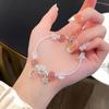 Pulsera de Bolsa de Dinero de Bambú de Imitación de Jade Blanco Natural para Mujer, Pulsera Vintage de Círculo Único, Puesto de Regalos, Artesanía Popular de Venta Caliente en Lugar Turístico