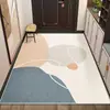 Alfombra de Entrada Transfronteriza Estilo Moderno Sencillo Felpudo Doméstico Resistente a la Suciedad Antideslizante Absorbente de Agua Vestíbulo Alfombra de Piso de Terciopelo de Cristal Dropshipping