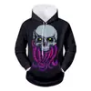 Sudadera con Estampado Digital 3D de Navidad Transfronteriza Halloween 2024 Sudadera para Hombre Estampada