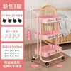 Nuevo Estante de Almacenamiento con Carrito Pequeño Cocina de Pie Multicapa Sala de Estar Móvil Baño Dormitorio Almacenamiento de Snacks Estante de Almacenamiento
