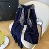 Pantalones Anchos de Algodón Lino Hielo Seda Relajados Retro 2026 con Bufanda de Seda y Cinta para Mujer, Pantalones Falda Casual Estilo Vacaciones Perezosas de Verano