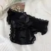 Venta Directa de Fábrica Superventas Transfronterizo Ropa Interior Femenina de Satén Francés con Encaje Transpirable Sin Costuras de Tiro Bajo Tanga con Lazo