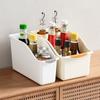 Cesta de almacenamiento sencilla con boca inclinada para guardar refrigerios, artículos diversos, para el hogar, el baño, la cocina, acabado de escritorio.
