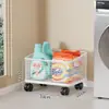 Estante de Almacenamiento para Detergente de Lavandería, Estante de Almacenamiento Lateral para Lavadora, Carrito de Piso de Múltiples Niveles para Debajo del Lavabo del Baño, Superventas Transfronterizo