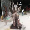 Escultura Personalizada de Pegaso en Cobre Imitación Adornos de Paisaje para Plazas Comerciales Exteriores Escultura Artística de Fibra de Vidrio Artesanías Decorativas
