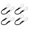 Mosquetón de Exterior Cuerda Elástica de 8 mm de Grosor Cuerda Elástica Correa para Equipaje Cuerda para Tienda Gancho Tendedero Estilo Camping