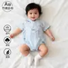 Macacão de Gaze de Algodão Bambu Classe A para Bebê - Roupa de Verão Fina de Uma Peça para Recém-Nascido Roupas de Verão para Bebê
