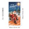 Cortina Banderín Cubierta de Puerta Navideña Transfronteriza Papá Noel Tela Colgante Decorativa para Exteriores Venta al por Mayor Cubierta de Puerta Festiva Personalización
