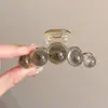 Pinza para el pelo de estrella con garra y estampado de leopardo estilo retro, dulce y fresca, para recogidos, pinza de acetato de gato y tiburón, accesorio de pelo elegante en forma de corazón
