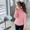 [Em estoque] suéter de gola alta para meninas outono e inverno novo suéter infantil estilo ocidental suéter para bebês meninas outono infantil
