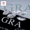 Fornecimento Direto de Wuzhou D Color Moissanita Pedra Solta Marquise Branca Fundo Pontiagudo Moissanita Cabochão Moissanita Pedra Solta DIY Pedra Solta