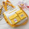 Bolsa de ombro Doraemon fofa japonesa, bolsa mensageiro versátil de grande capacidade, portátil, para estudantes do ensino médio e fundamental