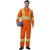 Ropa de Trabajo Reflectante de Alta Visibilidad de Una Pieza para Comercio Transfronterizo, Ropa Protectora de Una Pieza de Manga Larga para Construcción de Carreteras, Suministro Directo de Fábrica