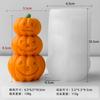 Molde de Vela de Calabaza de Halloween Jiahuimei DIY Adornos de Piedras de Aromaterapia de Calabaza Abrasivos