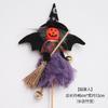 Nuevo ramo de calabaza con mueca de Halloween, bruja loca, material de embalaje de regalo de dulces de Halloween, floral DIY