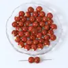 Accesorios para joyería, cuentas de cerámica vidriada, 6-10 mm, agujero grande, cuentas redondas coloridas, para ropa, joyería hecha a mano y accesorios DIY