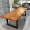Mesa de Conferência, Mesa Moderna de Madeira Maciça, Mesa Retangular para Computador, Mesa Dupla Simples para Escritório, Mesa Longa de Bancada para Casa