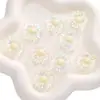 25mm Acrílico Transparente Duas Cores Colorido Girassol Furo Passante Contas Artesanal DIY Corrente de Celular Acessórios de Joia