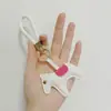 Llavero Creativo y Popular Nuevo de Cuerda de Piel de Poni, Colgante Tejido para Coche, Colgante de Cordón para Llavero Colorido