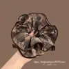Goma para el pelo estampada estilo vintage con un tacto elegante y sofisticado, Lazo para el pelo para peinados de moño